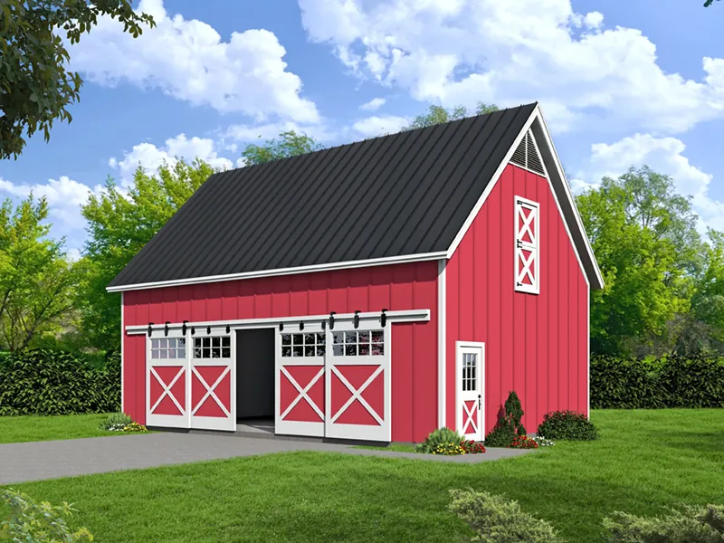 Farmhouse Plan Front of Home -  142D-7514 | House Plans and More