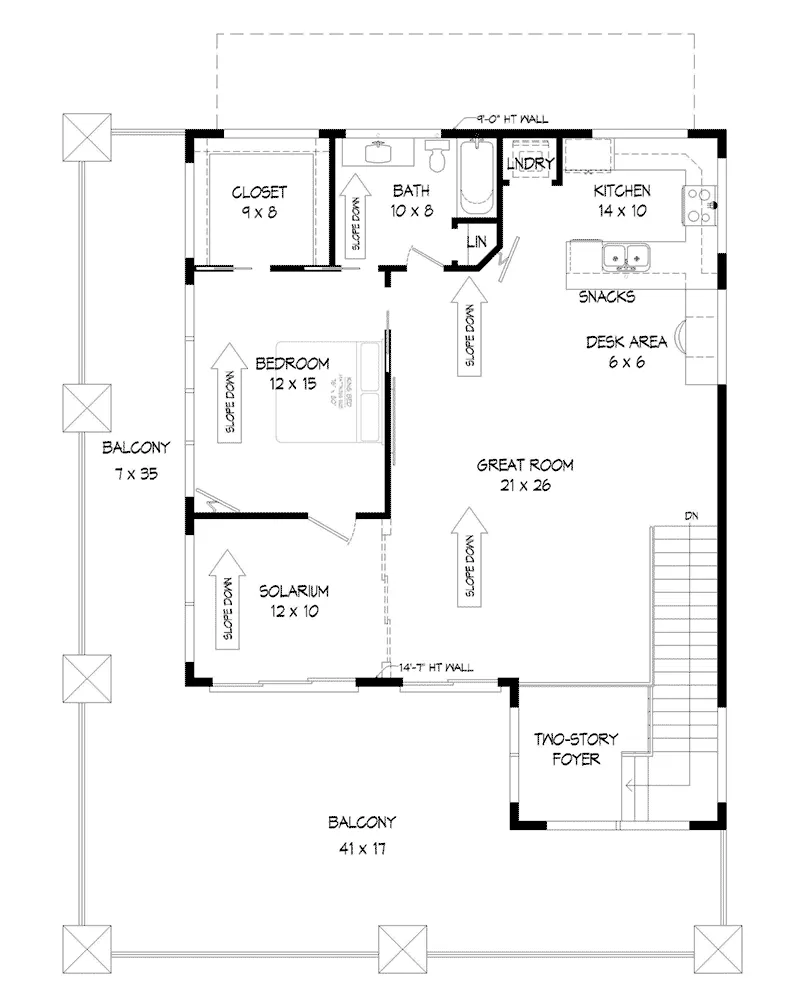 Building Plans Second Floor -  142D-7521 | House Plans and More