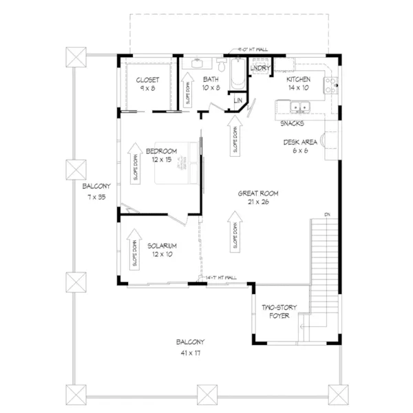 Building Plans Second Floor -  142D-7521 | House Plans and More