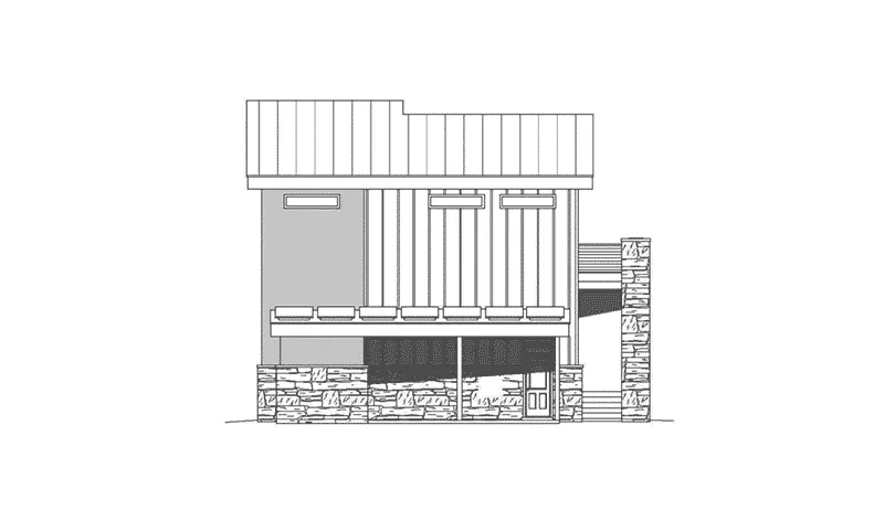 Building Plans Left Elevation -  142D-7521 | House Plans and More