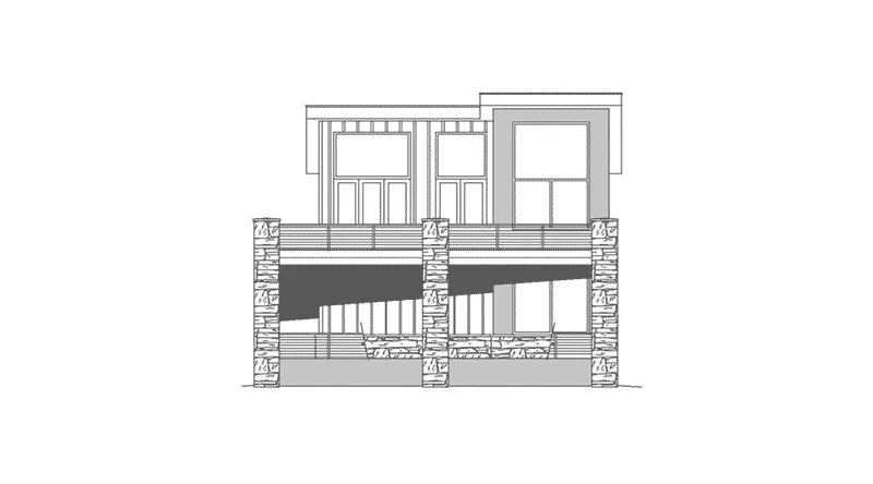 Building Plans Right Elevation -  142D-7521 | House Plans and More