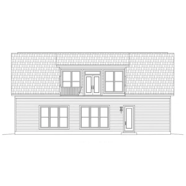 Building Plans Rear Elevation -  142D-7546 | House Plans and More