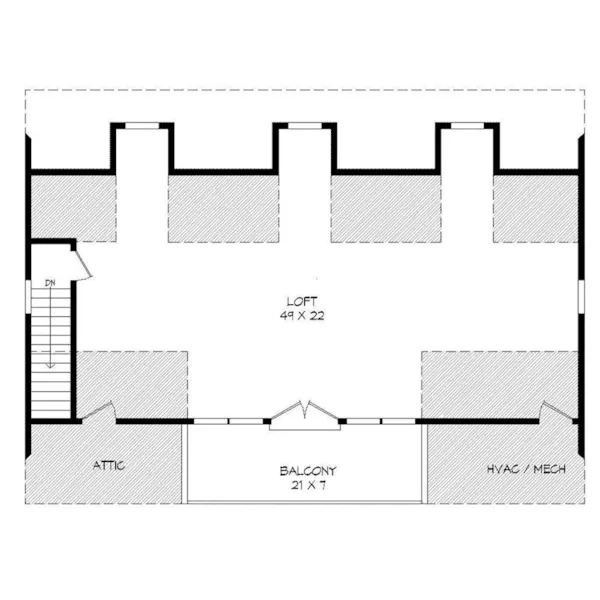 Building Plans Second Floor -  142D-7547 | House Plans and More