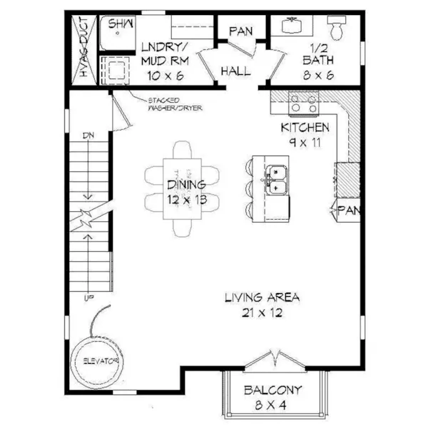 Building Plans First Floor - 142D-7571 | House Plans and More