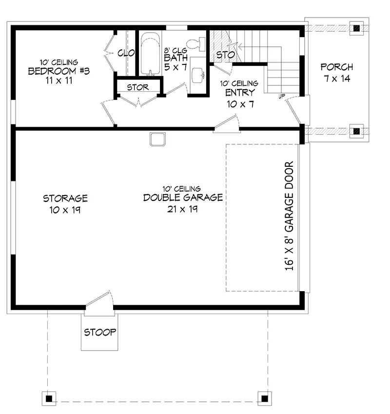 Lake House Plan First Floor - 142D-7581 | House Plans and More