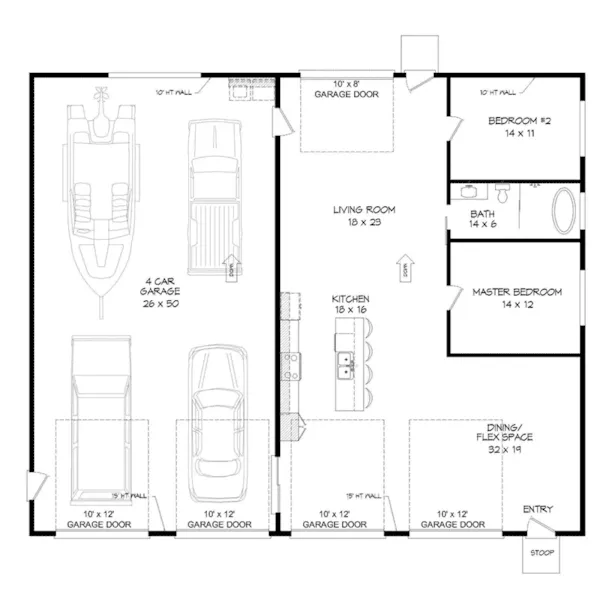 Rustic House Plan First Floor - 142D-7604 | House Plans and More