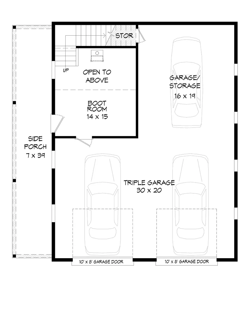 Building Plans First Floor - 142D-7645 | House Plans and More