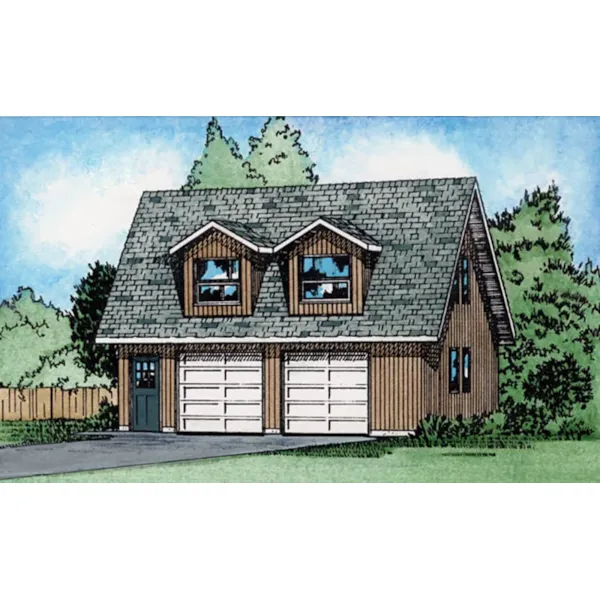 Building Plans Front of Home - Elsie Garage With Studio 144D-0008 | House Plans and More