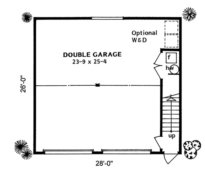 Building Plans First Floor - Craig Apartment Garage 144D-0010 | House Plans and More