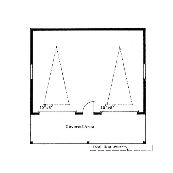 Ranch House Plan First Floor - Andres 2-Car Garage 144D-0012 | House Plans and More