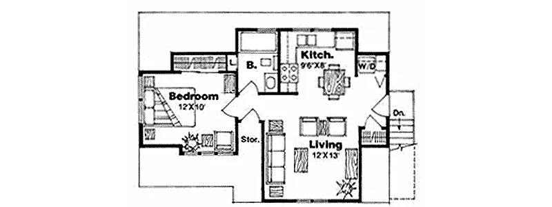Building Plans Second Floor -  145D-0002 | House Plans and More