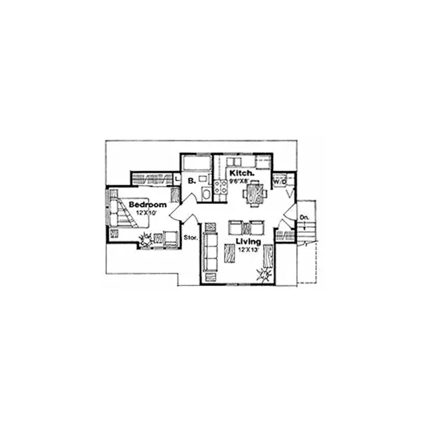 Building Plans Second Floor -  145D-0002 | House Plans and More