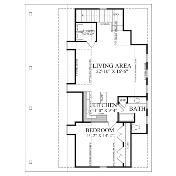 Building Plans Second Floor -  158D-6000 | House Plans and More