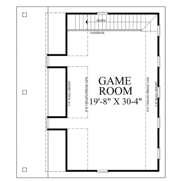 Building Plans Second Floor -  158D-7500 | House Plans and More