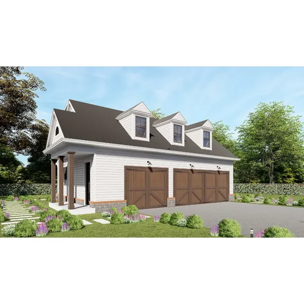 Building Plans Side View Photo - 168D-6008 | House Plans and More