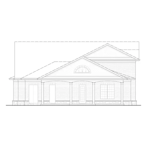 European House Plan Rear Elevation - 168D-7501 | House Plans and More