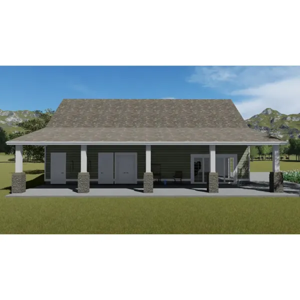 Building Plans Side View Photo 02 - 173D-7501 | House Plans and More