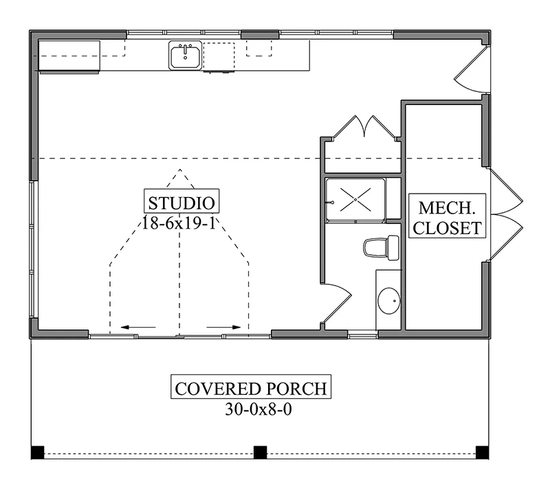Ranch House Plan First Floor - 175D-7511 | House Plans and More