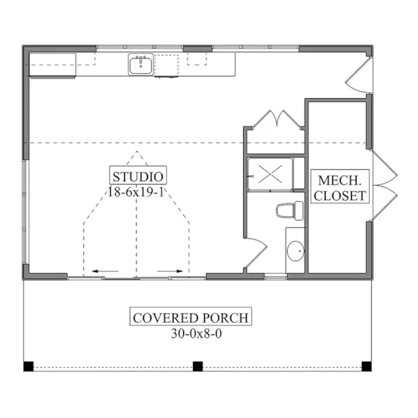 Cabin & Cottage House Plan First Floor - 175D-7511 | House Plans and More