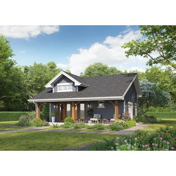 Cabin & Cottage House Plan Front of Home - 175D-7511 | House Plans and More