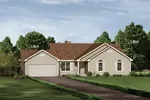 Ranch House Plan Front Photo 01 - Hearthside Ranch Home 001D-0001 - Search House Plans and More