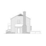 Georgian House Plan Right Elevation - Walton Colonial Home 001D-0002 - Shop House Plans and More