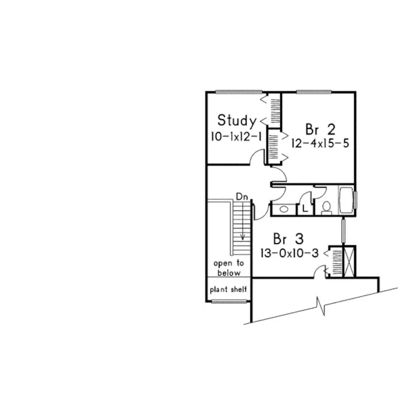 Modern House Plan Second Floor - Winona Contemporary Home 001D-0004 - Shop House Plans and More