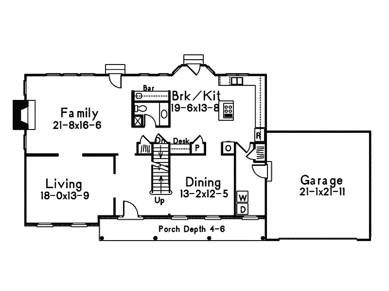 Country House Plan First Floor - Dodson  Luxury Home 001D-0005 - Search House Plans and More