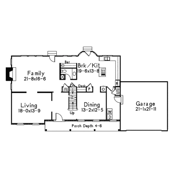 Traditional House Plan First Floor - Dodson  Luxury Home 001D-0005 - Search House Plans and More