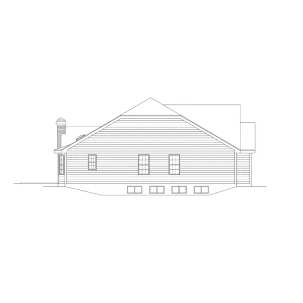 Country House Plan Left Elevation - Montclaire Ranch Home 001D-0007 - Shop House Plans and More