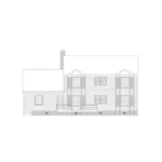 Southern House Plan Rear Elevation - Tidewater Colonial Home 001D-0009 - Shop House Plans and More