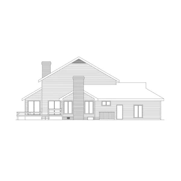 Contemporary House Plan Left Elevation - Compton Contemporary Home 001D-0010 - Search House Plans and More