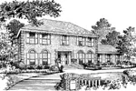 Traditional House Plan Front Image of House - Fairhaven Georgian Home 001D-0011 - Search House Plans and More