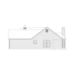 Traditional House Plan Right Elevation - Mooreland Traditional Home 001D-0013 - Shop House Plans and More