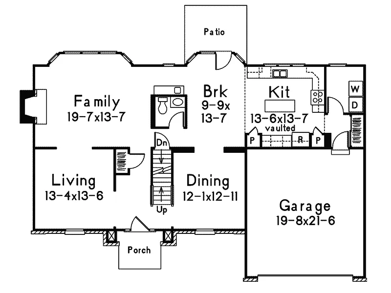 Traditional House Plan First Floor - Collingwood Georgian Style Home | Georgian Home Plan