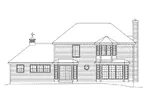 Georgian House Plan Rear Elevation - Collingwood Georgian Style Home | Georgian Home Plan