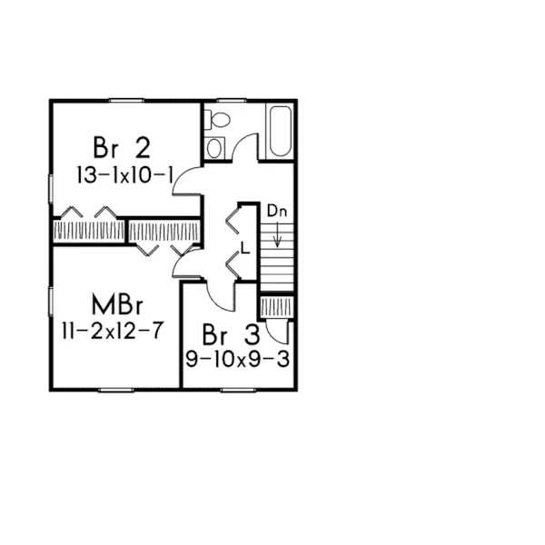 Farmhouse Plan Second Floor - Brookdale Country Home 001D-0019 - Search House Plans and More