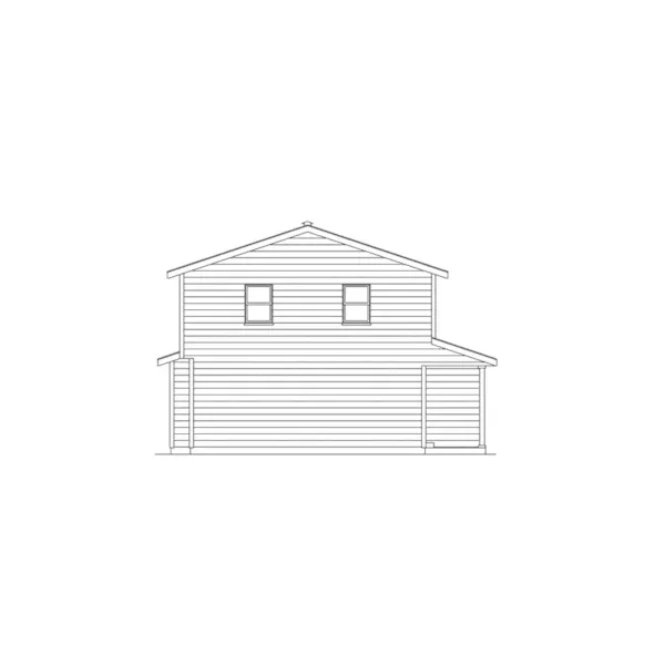 Farmhouse Plan Left Elevation - Brookdale Country Home 001D-0019 - Search House Plans and More