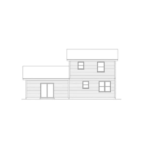 Farmhouse Plan Rear Elevation - Brookdale Country Home 001D-0019 - Search House Plans and More