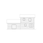 Farmhouse Plan Rear Elevation - Brookdale Country Home 001D-0019 - Search House Plans and More