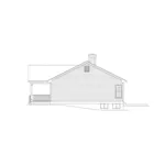 Country House Plan Right Elevation - Brightmoore Country Ranch Home 001D-0024 | Country Ranch Style Home