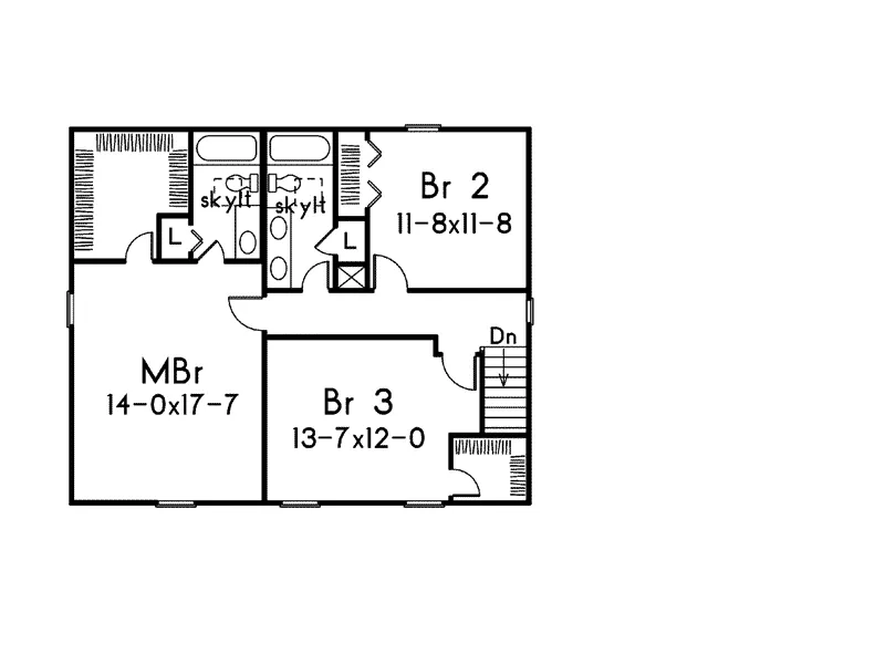 Farmhouse Plan Second Floor - Parkdale Country Home 001D-0025 - Shop House Plans and More