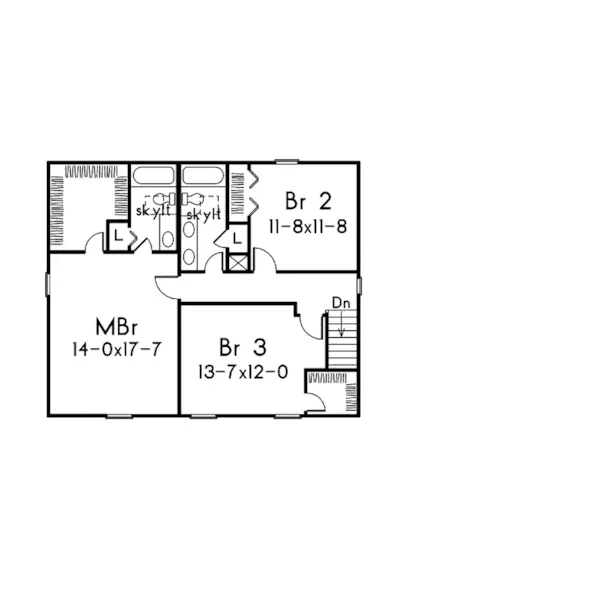 Farmhouse Plan Second Floor - Parkdale Country Home 001D-0025 - Shop House Plans and More