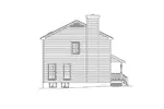 Farmhouse Plan Left Elevation - Parkdale Country Home 001D-0025 - Shop House Plans and More