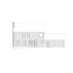 Early American House Plan Rear Elevation - Keaton Traditional Home 001D-0026 - Search House Plans and More