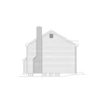 Colonial House Plan Left Elevation - Whitefeld Colonial Home 001D-0027 - Shop House Plans and More