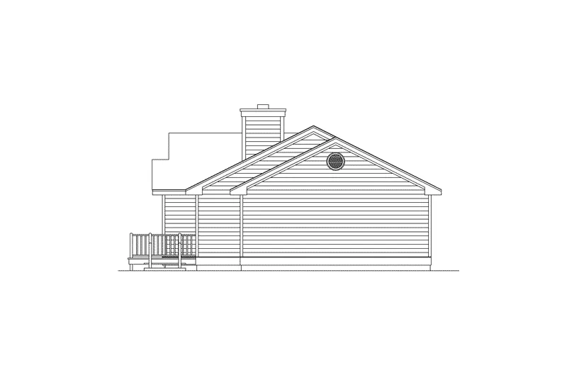 Country House Plan Right Elevation - Wydown Ranch Home 001D-0030 | House and More