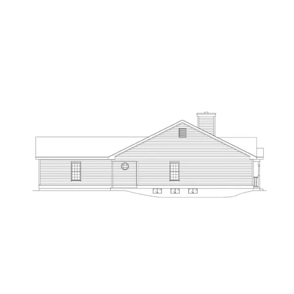 Country House Plan Left Elevation - Mayland Country Style Home 001D-0031 - Shop House Plans and More