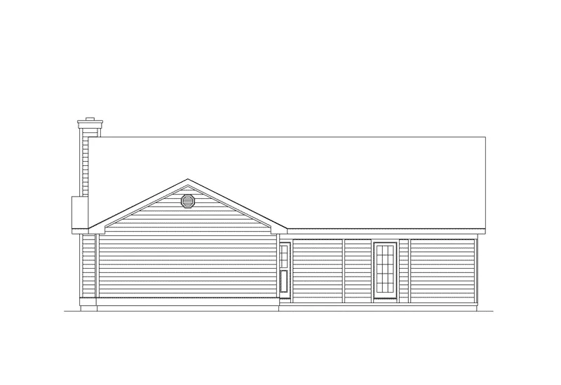Country House Plan Rear Elevation - Mayland Country Style Home 001D-0031 - Shop House Plans and More
