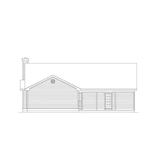 Country House Plan Rear Elevation - Mayland Country Style Home 001D-0031 - Shop House Plans and More